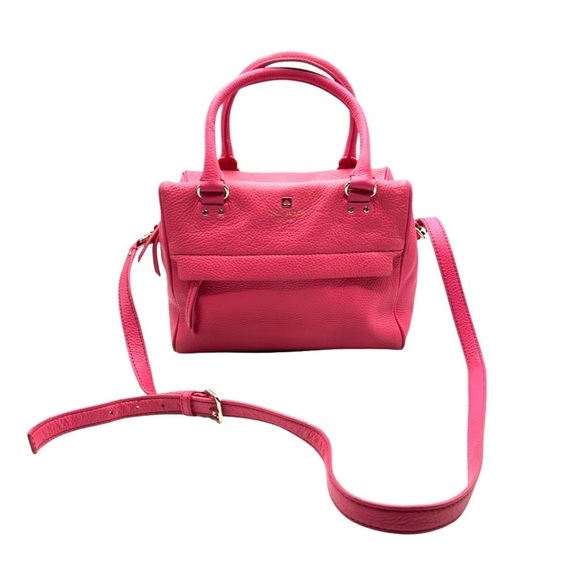 Kate Spade Pink Pebble Leather Boxy Handbag‎ - Picture 2 of 16